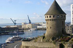 Der Turm Tanguy bewahrt die Erinnerung an Brests  Geschichte.